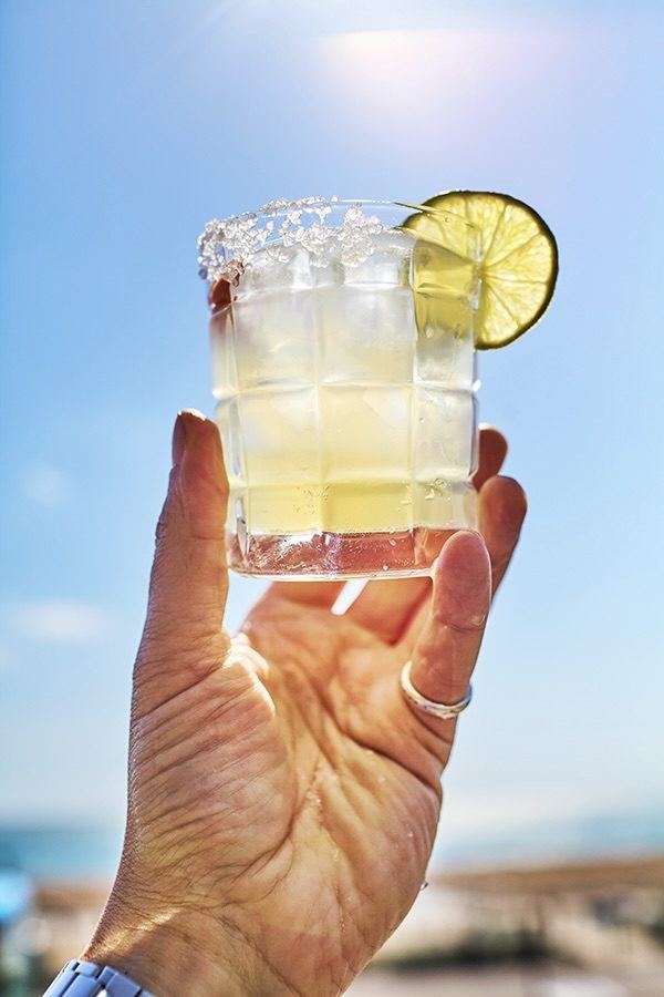 Bright drinks, brighter afternoons, the lido does the rest