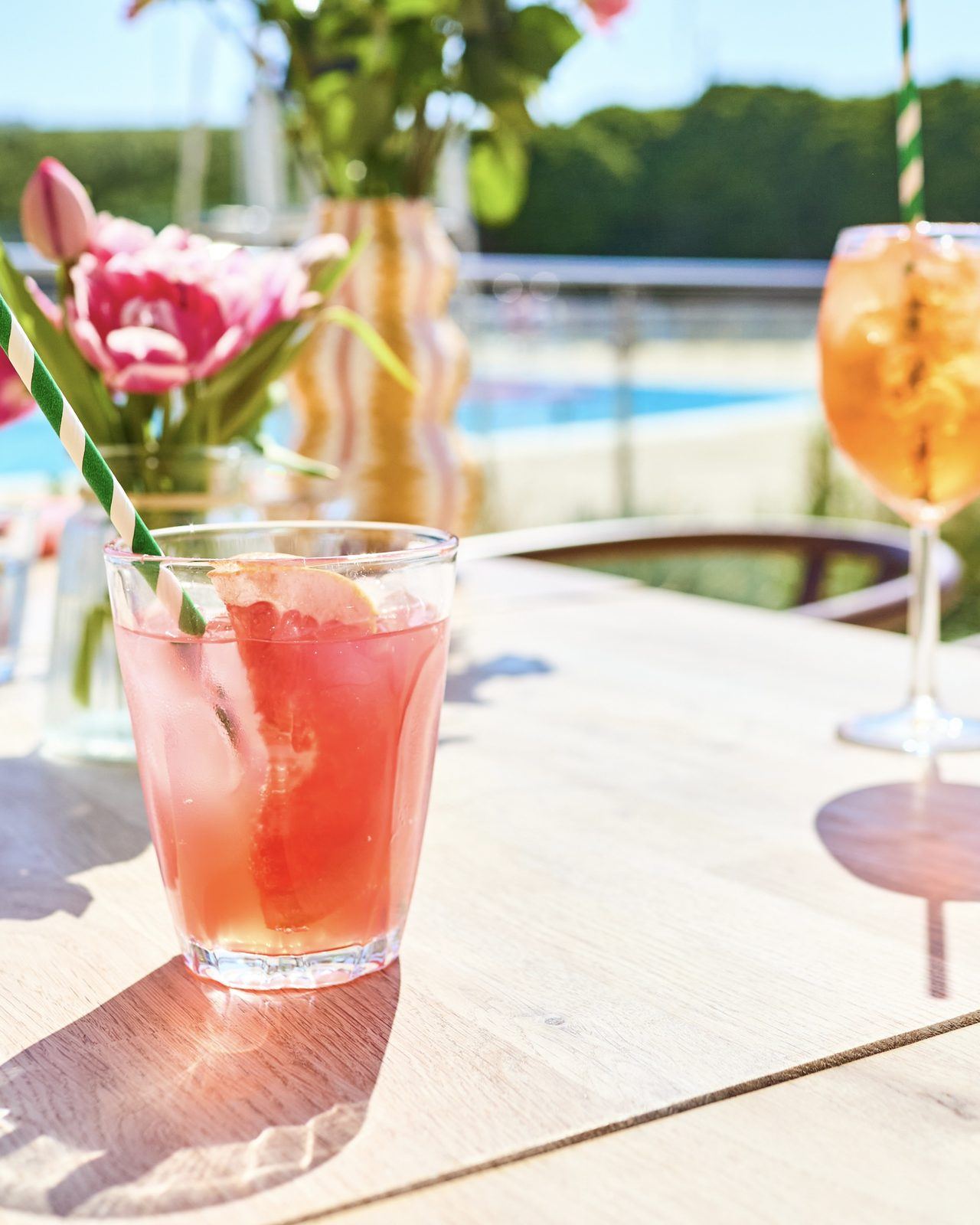 Not drinking? We've got you, Sanpellegrino over ice, fresh juice, no compromise
